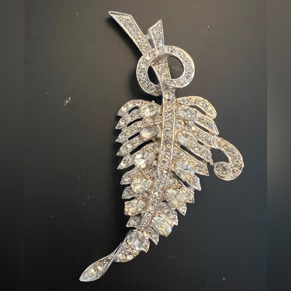 Joseph Wiesner Vintage Crystal Rhinestone Pin Brooch